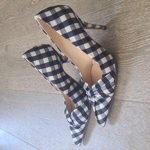 Maje checkered heels